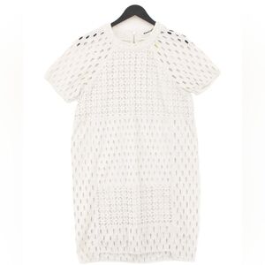 WHISTLES Pure Cotton Eyelet Shift Dress